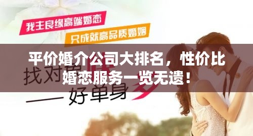 平價(jià)婚介公司大排名，性價(jià)比婚戀服務(wù)一覽無遺！