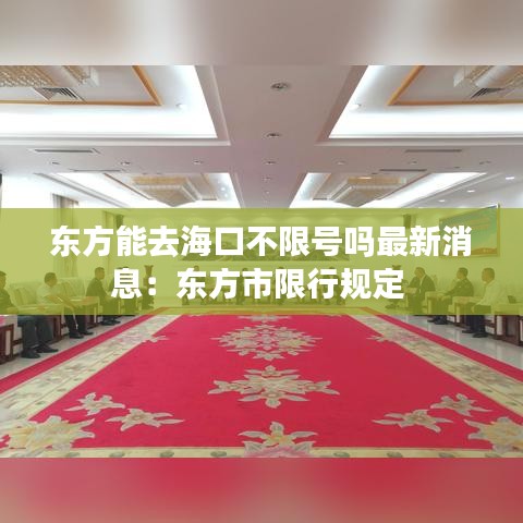 東方能去?？诓幌尢?hào)嗎最新消息：東方市限行規(guī)定 
