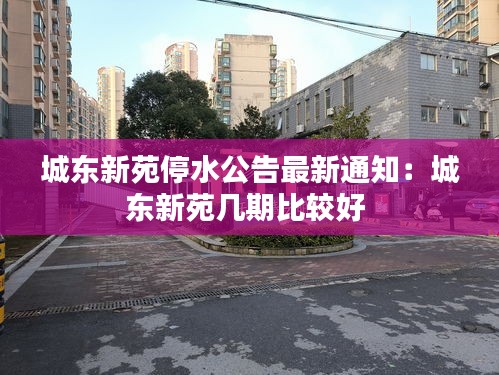 城東新苑停水公告最新通知：城東新苑幾期比較好 