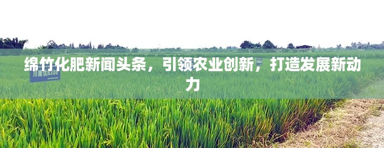 綿竹化肥新聞?lì)^條，引領(lǐng)農(nóng)業(yè)創(chuàng)新，打造發(fā)展新動(dòng)力