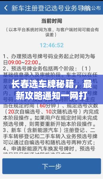 長春選車牌秘籍，最新攻略通知一網(wǎng)打盡