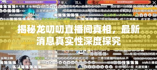 揭秘龍叨叨直播間真相，最新消息真實(shí)性深度探究