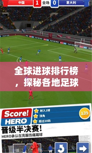 全球進球排行榜，探秘各地足球英雄的榮耀時刻！