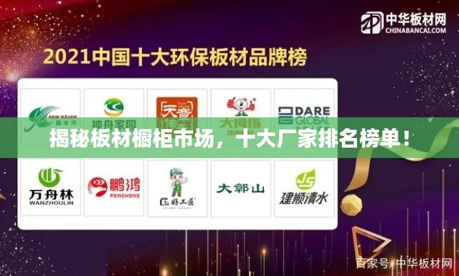 揭秘板材櫥柜市場(chǎng)，十大廠家排名榜單！