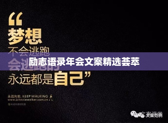 勵(lì)志語(yǔ)錄年會(huì)文案精選薈萃