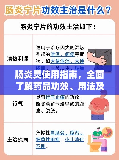 腸炎靈使用指南，全面了解藥品功效、用法及注意事項