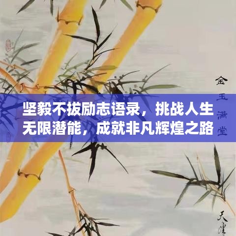 堅毅不拔勵志語錄，挑戰(zhàn)人生無限潛能，成就非凡輝煌之路