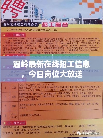 溫嶺最新在線招工信息，今日崗位大放送