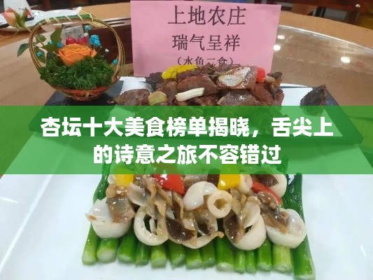 杏壇十大美食榜單揭曉，舌尖上的詩意之旅不容錯過