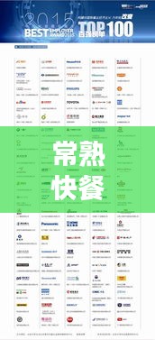 常熟快餐公司排行榜揭曉，熱門快餐品牌榜單出爐！
