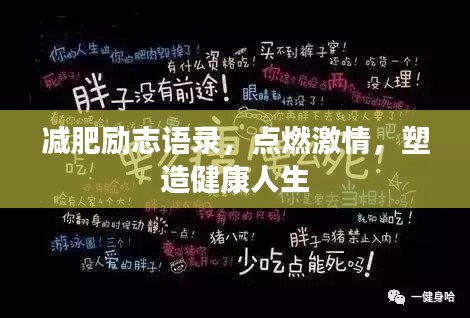 減肥勵志語錄，點(diǎn)燃激情，塑造健康人生