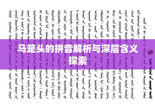 馬籠頭的拼音解析與深層含義探索