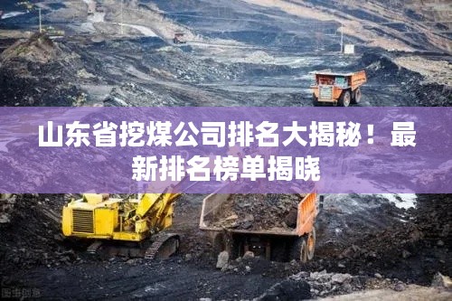 山東省挖煤公司排名大揭秘！最新排名榜單揭曉