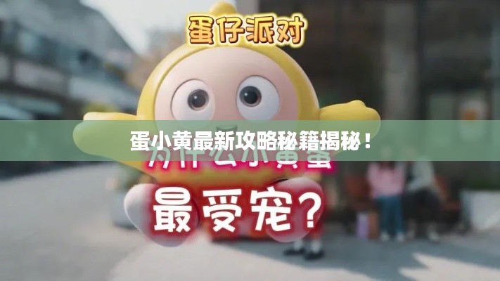 蛋小黃最新攻略秘籍揭秘！