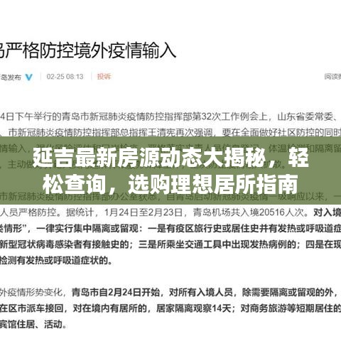 延吉最新房源動態(tài)大揭秘，輕松查詢，選購理想居所指南