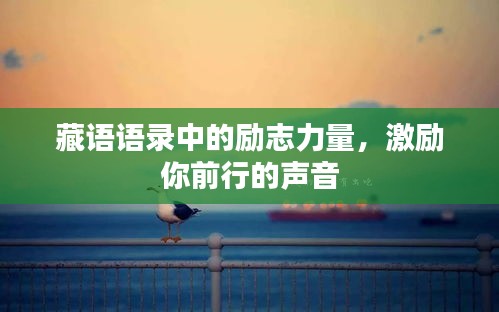 藏語語錄中的勵志力量，激勵你前行的聲音