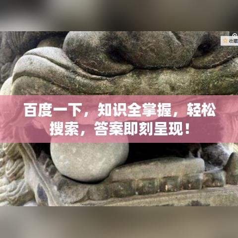 百度一下，知識(shí)全掌握，輕松搜索，答案即刻呈現(xiàn)！