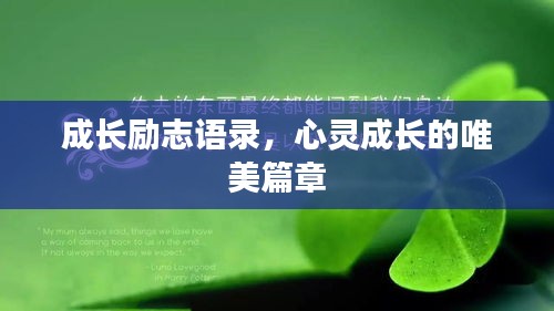 成長勵(lì)志語錄，心靈成長的唯美篇章