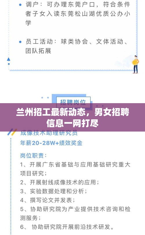 蘭州招工最新動態(tài)，男女招聘信息一網(wǎng)打盡