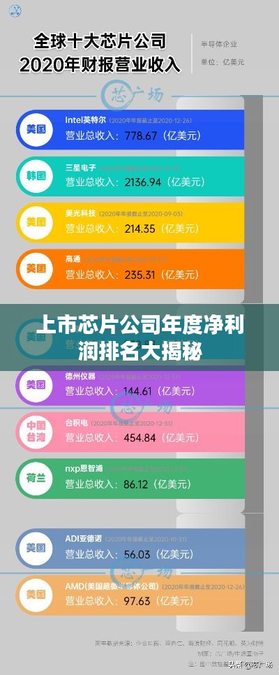 上市芯片公司年度凈利潤排名大揭秘