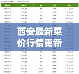 西安最新菜價(jià)行情更新！今日蔬菜價(jià)格一覽