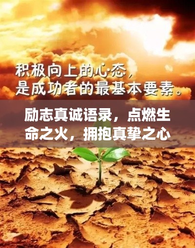 勵(lì)志真誠(chéng)語錄，點(diǎn)燃生命之火，擁抱真摯之心