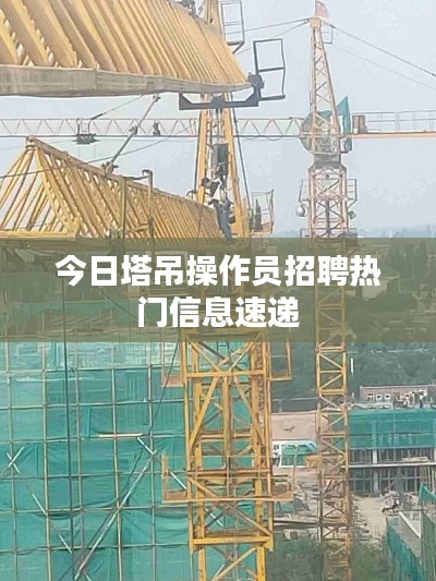 今日塔吊操作員招聘熱門(mén)信息速遞