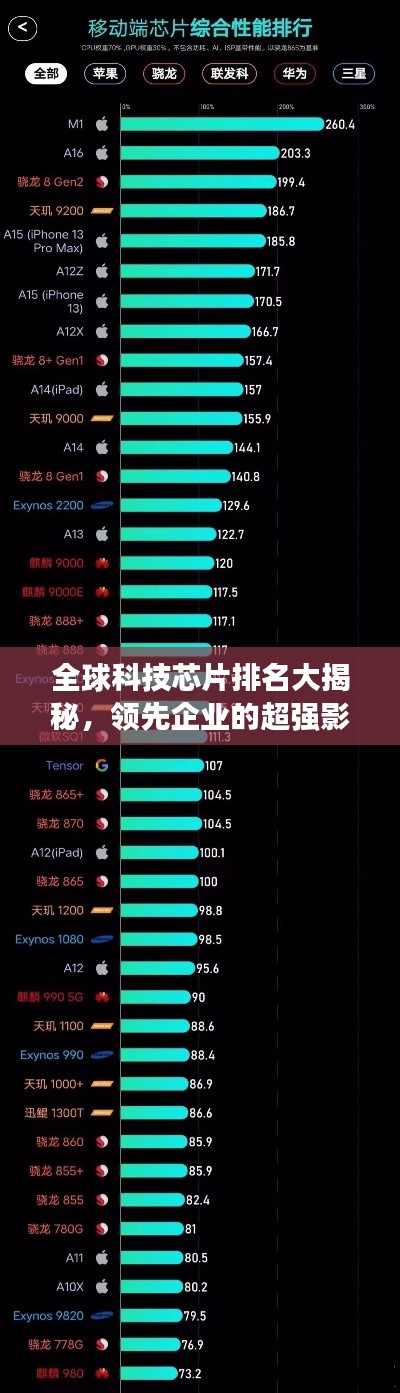 全球科技芯片排名大揭秘，領(lǐng)先企業(yè)的超強(qiáng)影響力！