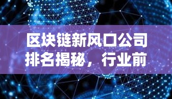 區(qū)塊鏈新風(fēng)口公司排名揭秘，行業(yè)前沿領(lǐng)導(dǎo)者探索