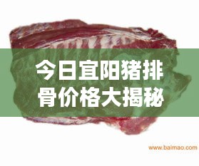 今日宜陽豬排骨價格大揭秘！