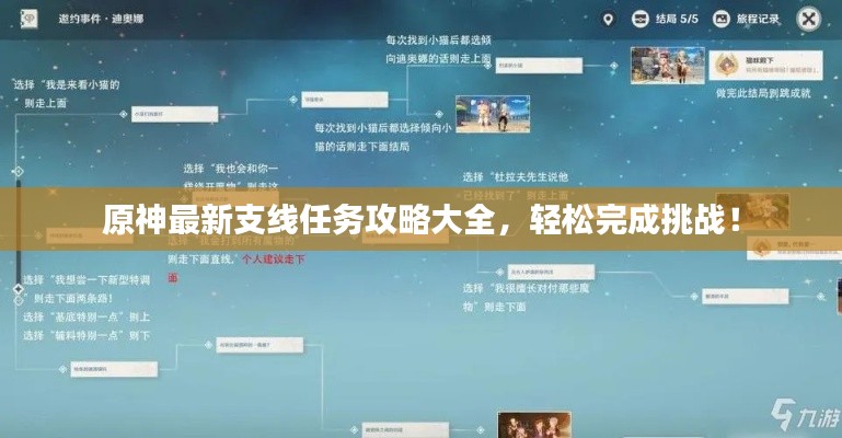 原神最新支線任務(wù)攻略大全，輕松完成挑戰(zhàn)！