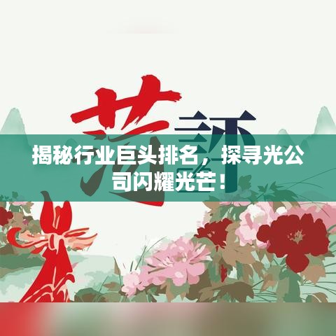 揭秘行業(yè)巨頭排名，探尋光公司閃耀光芒！