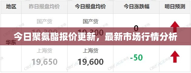 今日聚氨酯報價更新，最新市場行情分析