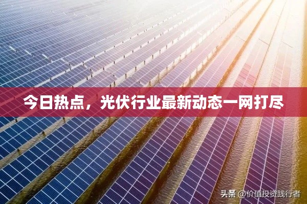今日熱點，光伏行業(yè)最新動態(tài)一網(wǎng)打盡