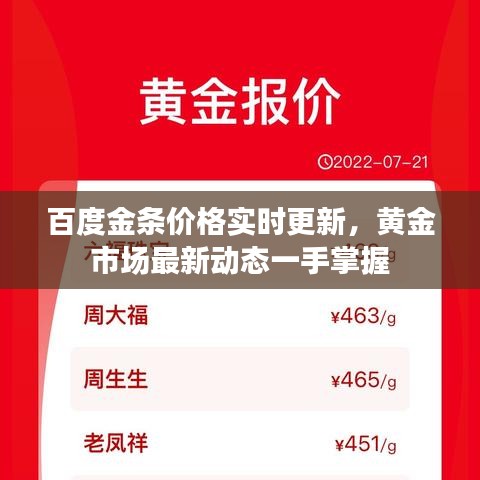 百度金條價(jià)格實(shí)時(shí)更新，黃金市場最新動態(tài)一手掌握