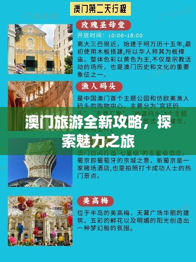 澳門旅游全新攻略，探索魅力之旅