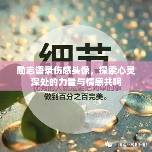 勵志語錄傷感頭像，探索心靈深處的力量與情感共鳴