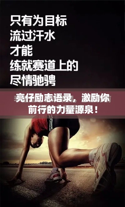 亮仔勵(lì)志語(yǔ)錄，激勵(lì)你前行的力量源泉！