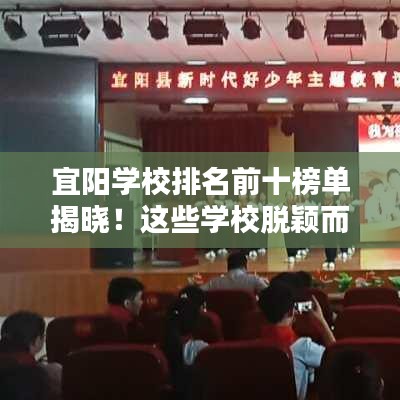 宜陽學校排名前十榜單揭曉！這些學校脫穎而出！