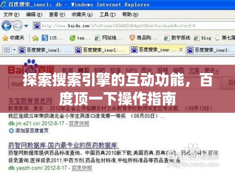 探索搜索引擎的互動(dòng)功能，百度頂一下操作指南