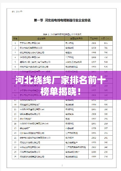 河北繞線廠家排名前十榜單揭曉！