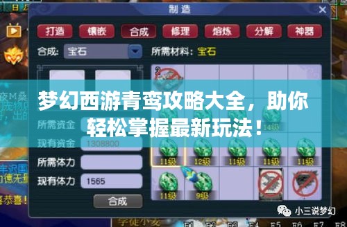 夢幻西游青鸞攻略大全，助你輕松掌握最新玩法！