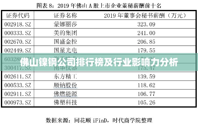 佛山鎳鋼公司排行榜及行業(yè)影響力分析