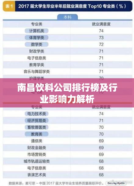 南昌飲料公司排行榜及行業(yè)影響力解析
