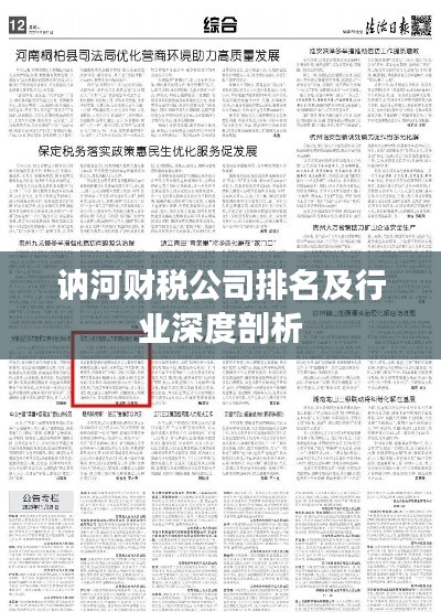 訥河財稅公司排名及行業(yè)深度剖析