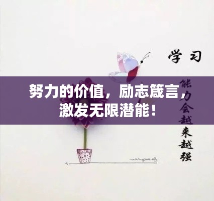 努力的價(jià)值，勵(lì)志箴言，激發(fā)無(wú)限潛能！