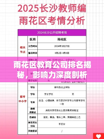 雨花區(qū)教育公司排名揭秘，影響力深度剖析