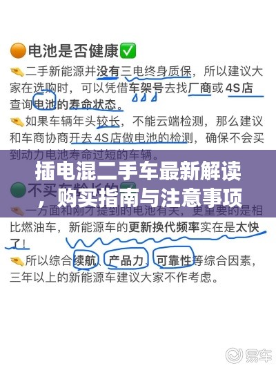 插電混二手車最新解讀，購(gòu)買指南與注意事項(xiàng)