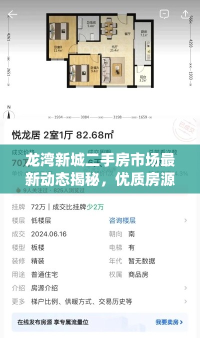 龍灣新城二手房市場最新動態(tài)揭秘，優(yōu)質房源火熱出售