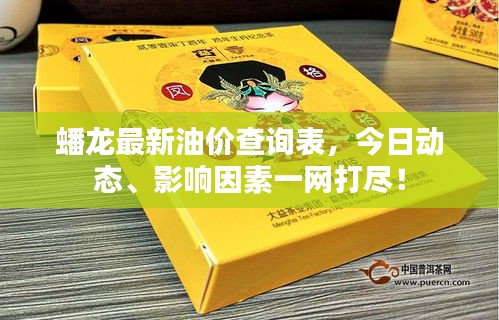 蟠龍最新油價查詢表，今日動態(tài)、影響因素一網(wǎng)打盡！